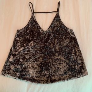 American Eagle velvet tank top